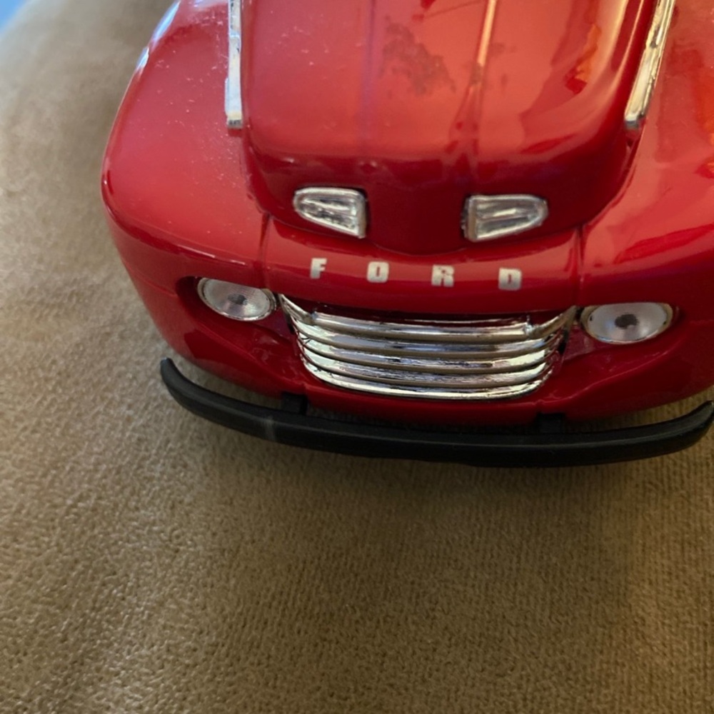 Ford Red Retro Toy Car Classic Design